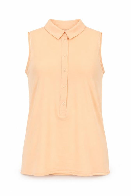 New Look Girls Pink Polyester Basic Tank Size 13 Years Collared Button