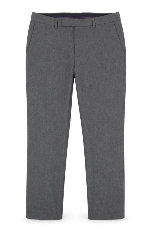 Burton Mens Grey Polyester Dress Pants Trousers Size 32 in Regular Zip