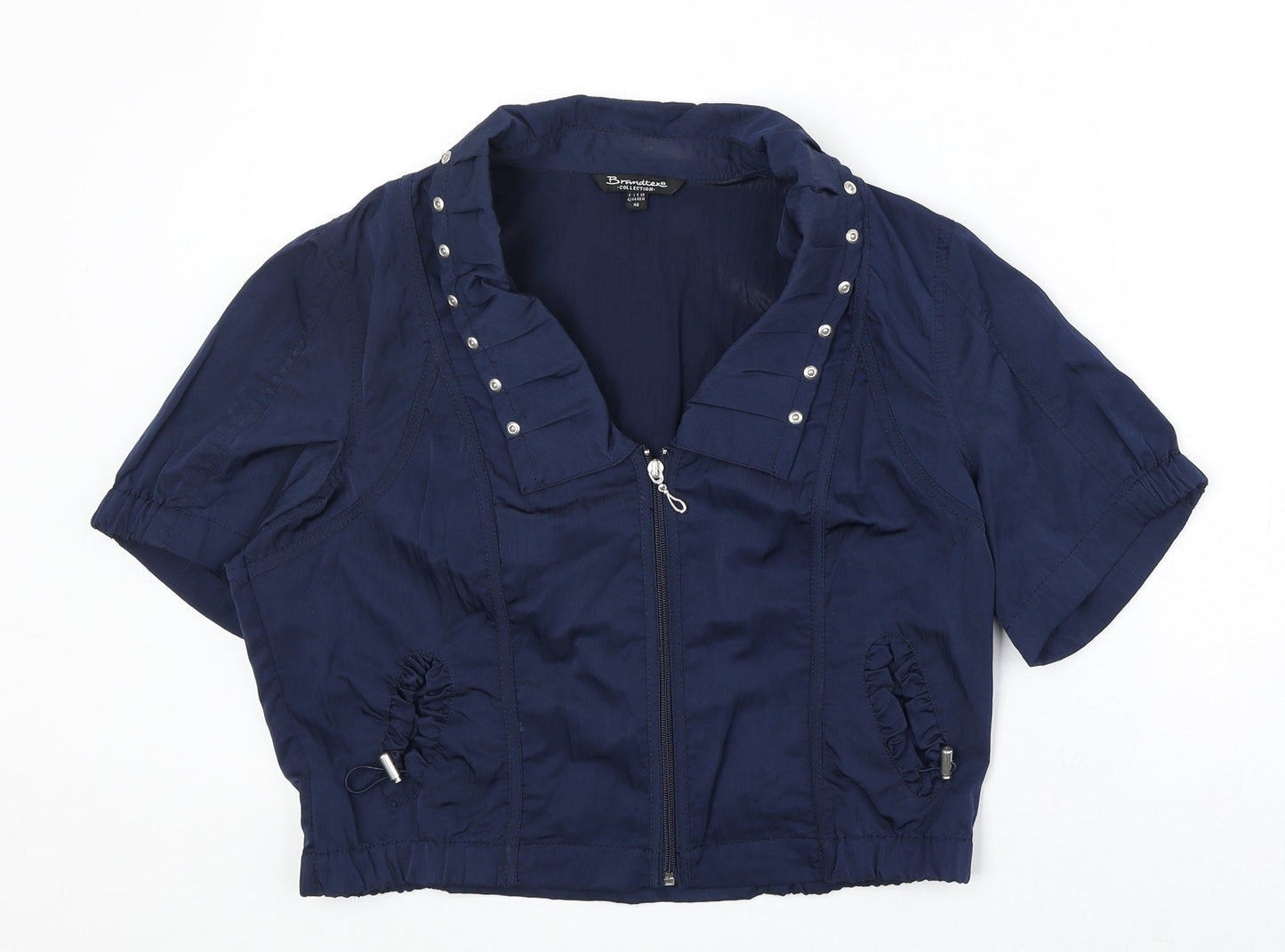 Brandtex Womens Blue Jacket Size 14 Zip