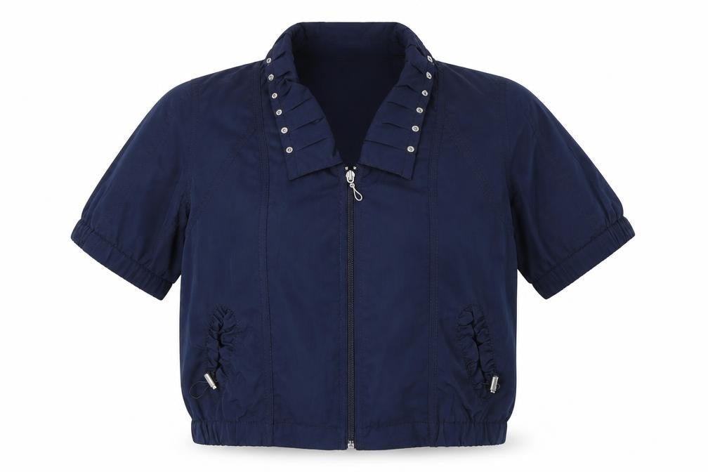 Brandtex Womens Blue Jacket Size 14 Zip