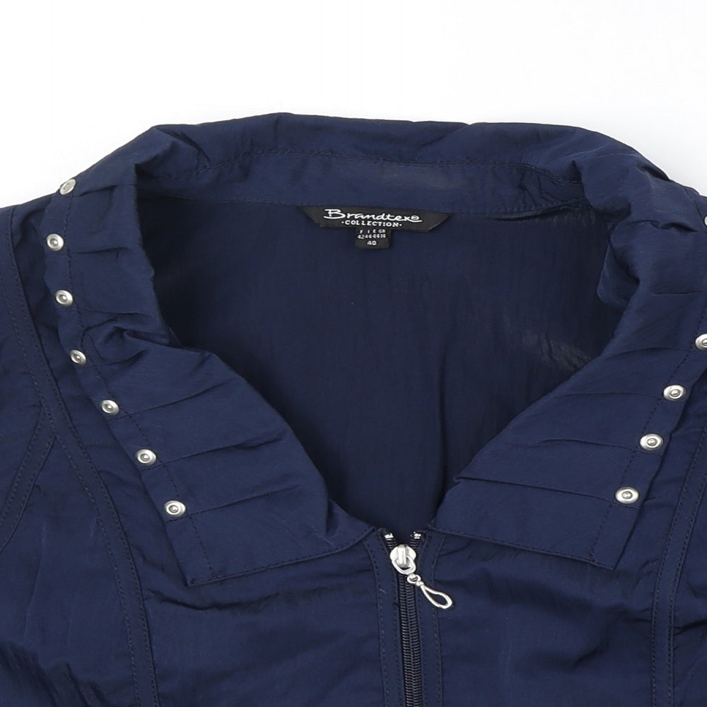 Brandtex Womens Blue Jacket Size 14 Zip
