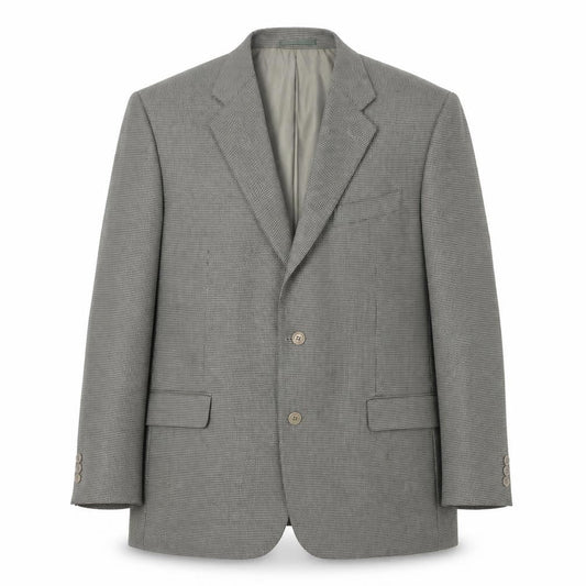 Simon Taylor Mens Beige Geometric Polyester Jacket Blazer Size 46 Regular