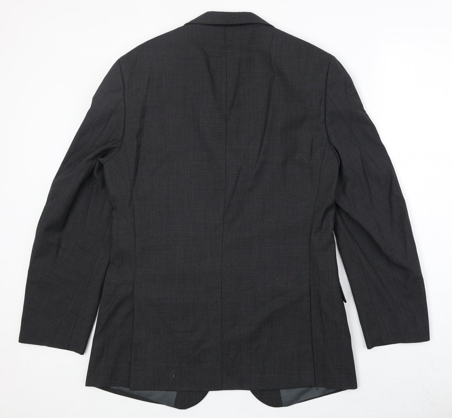 Marks and Spencer Mens Grey Polyester Jacket Suit Jacket Size 38 Regular