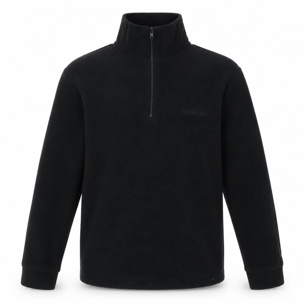 Campri Boys Black Polyester Pullover Sweatshirt Size 9-10 Years Zip