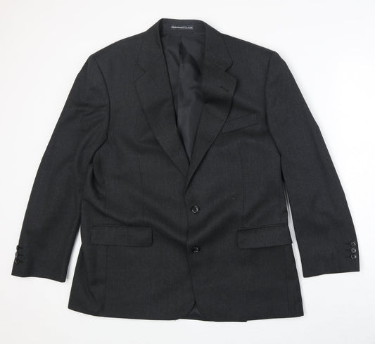 Greenwood Mens Grey Wool Jacket Suit Jacket Size 42 Regular