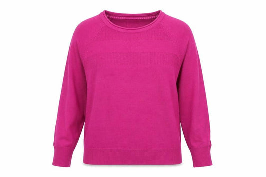 Per Una Womens Purple Round Neck Acrylic Pullover Jumper Size 16