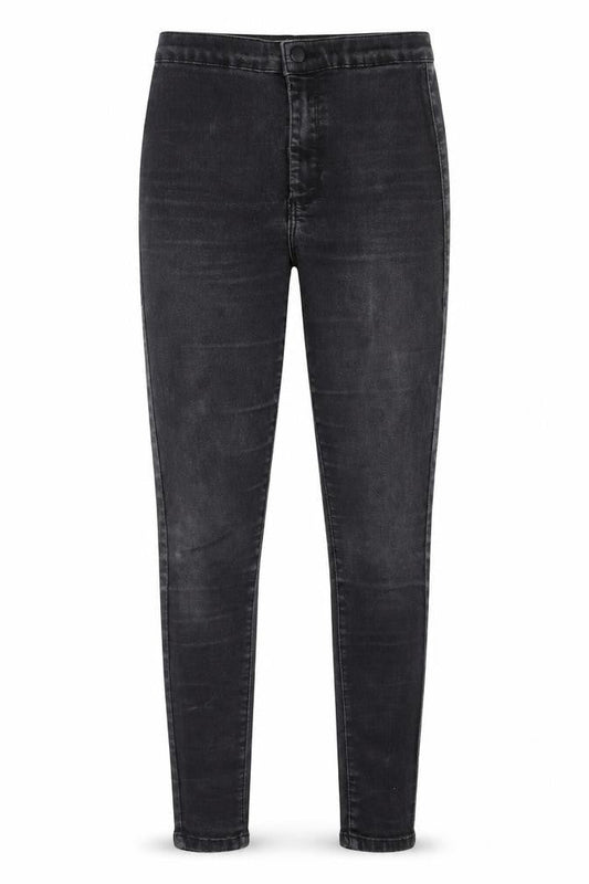Topshop Womens Black Cotton Jegging Jeans Size 28 in L30 in Regular Zip