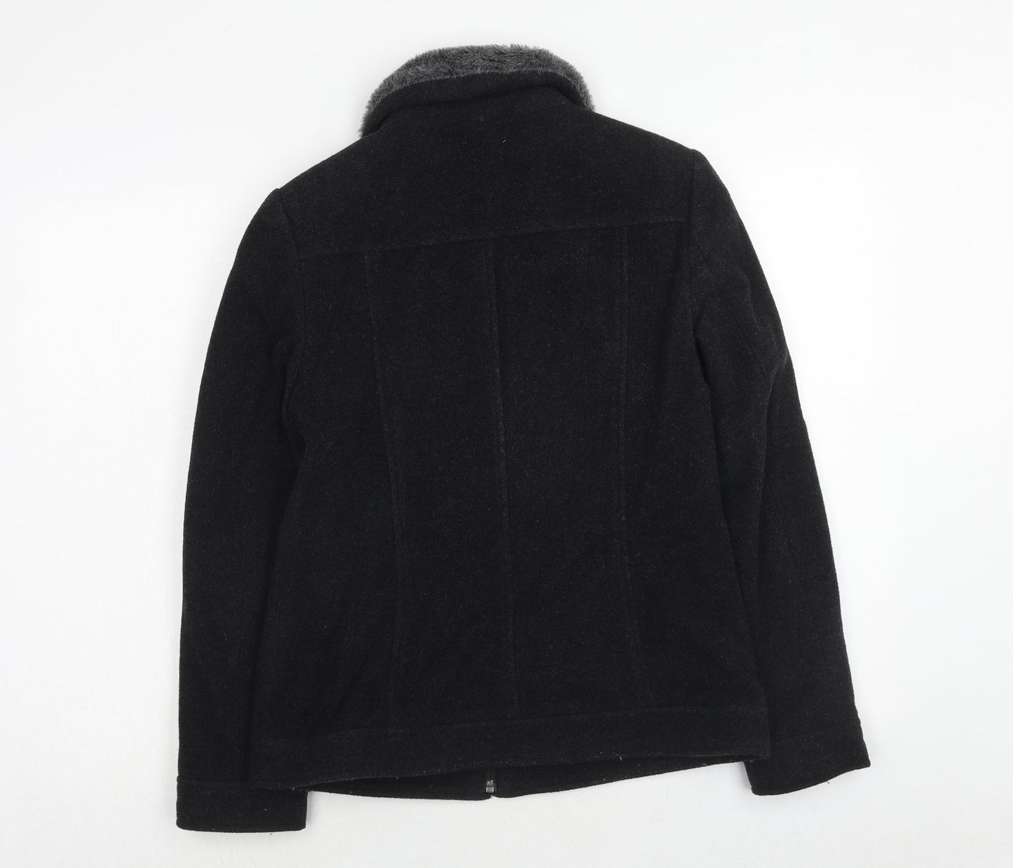 Dorothy Perkins Womens Black Jacket Size 10 Zip