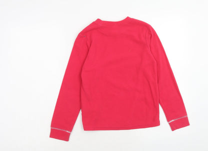 Decathlon Girls Pink Polyester Pullover Sweatshirt Size 10 Years Pullover