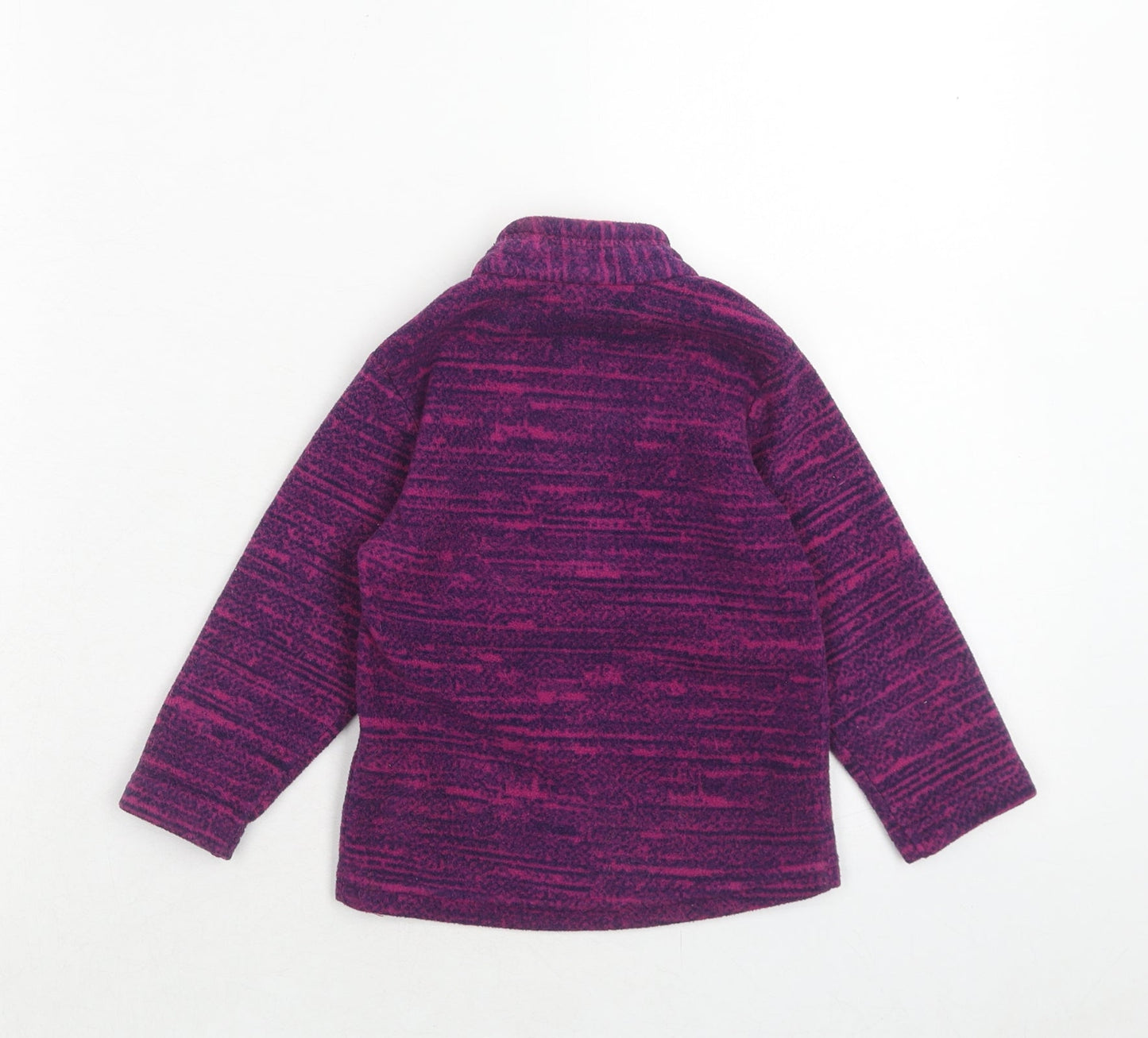 DECATHLON Girls Purple Polyester Pullover Sweatshirt Size 2 Years Zip