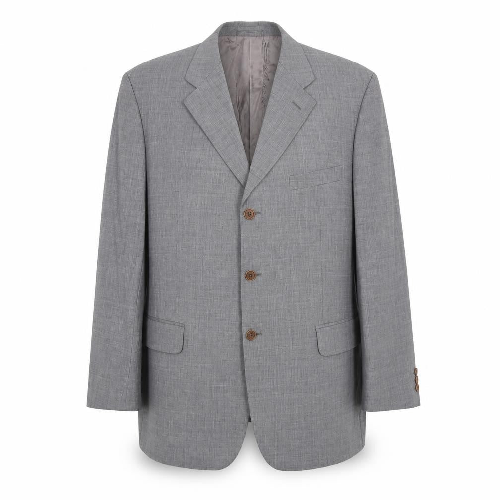 Hewitt Mens Grey Wool Jacket Suit Jacket Size 46 Regular