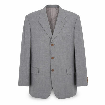 Hewitt Mens Grey Wool Jacket Suit Jacket Size 46 Regular