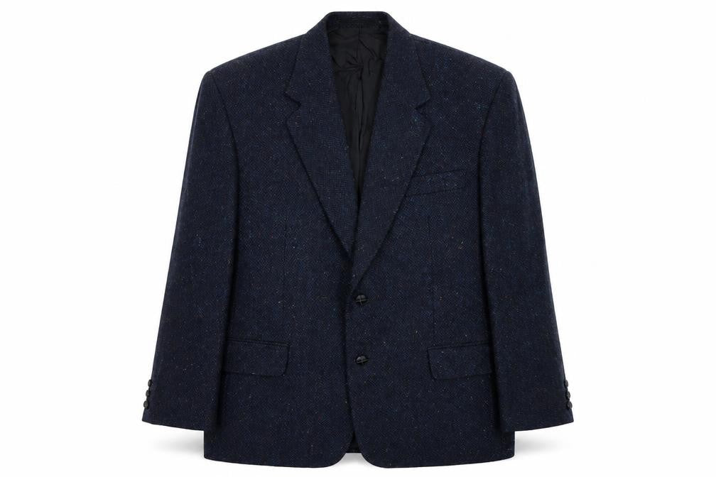 C&A Mens Blue Wool Jacket Suit Jacket Size 40 Regular