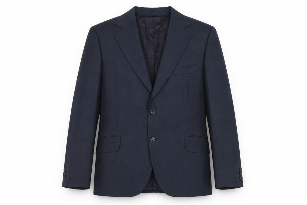Terylene Mens Blue Polyacrylate Fibre Jacket Suit Jacket Size 38 Regular