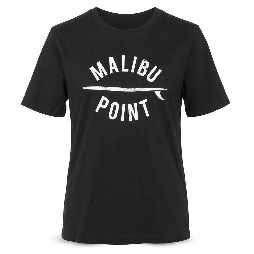H&M Womens Black Cotton Basic T-Shirt Size XS Round Neck - Malibu