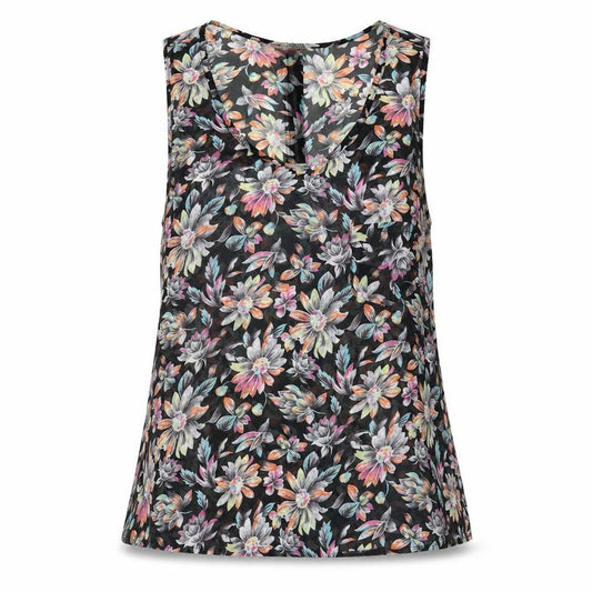 Cameo Rose Womens Multicoloured Floral Polyester Basic Blouse Size 8 Scoop Neck