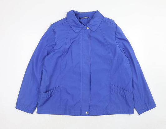 Bonmarché Womens Blue Jacket Size L Zip