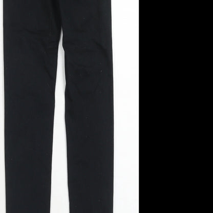 H&M Womens Black Cotton Jegging Jeans Size 4 Regular