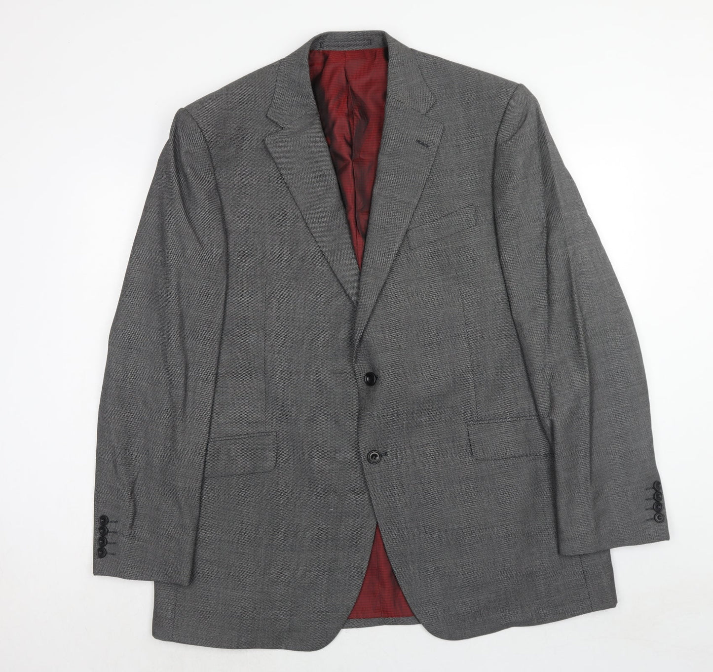Marks and Spencer Mens Grey Wool Jacket Suit Jacket Size 44 Regular