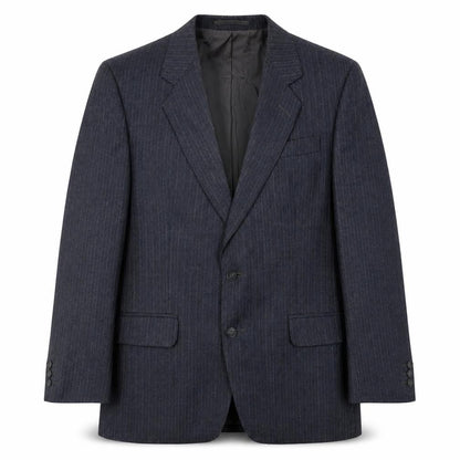 Hepworths Mens Grey Striped Wool Jacket Suit Jacket Size 38 Regular