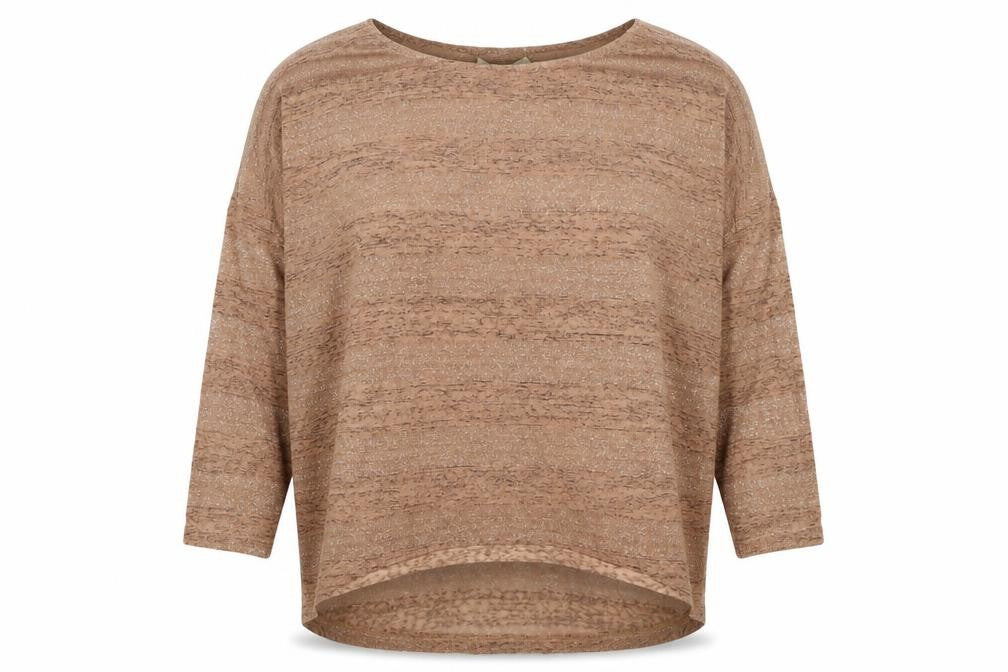 Oasis Womens Beige Round Neck Acrylic Pullover Jumper Size L