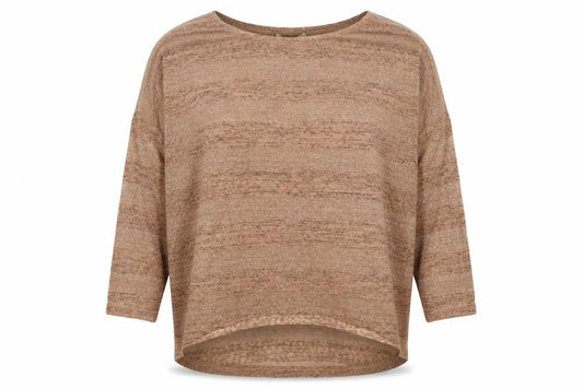 Oasis Womens Beige Round Neck Acrylic Pullover Jumper Size L