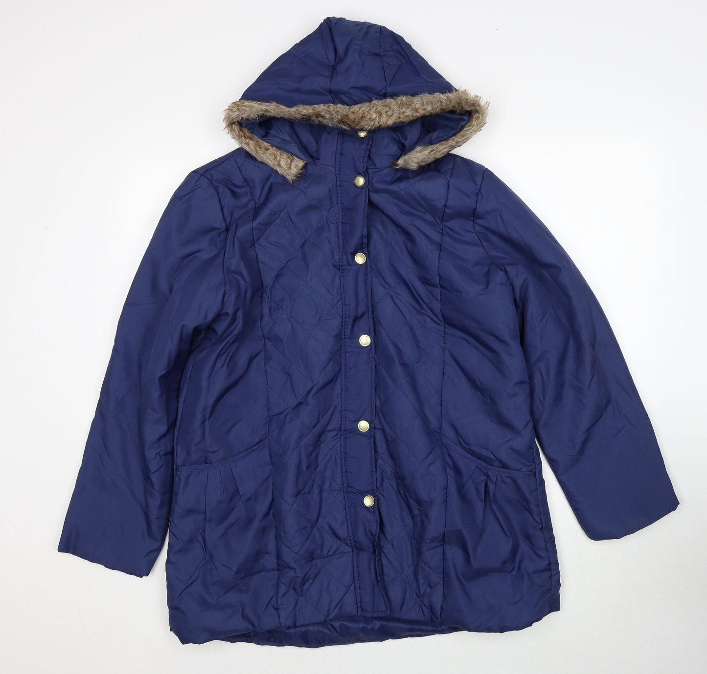 Anne de Lancey Womens Blue Jacket Size M Button