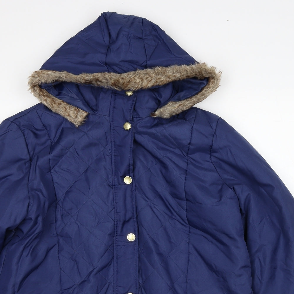 Anne de Lancey Womens Blue Jacket Size M Button