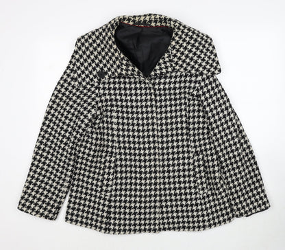 Mackays Womens Black Geometric Jacket Button Size 12