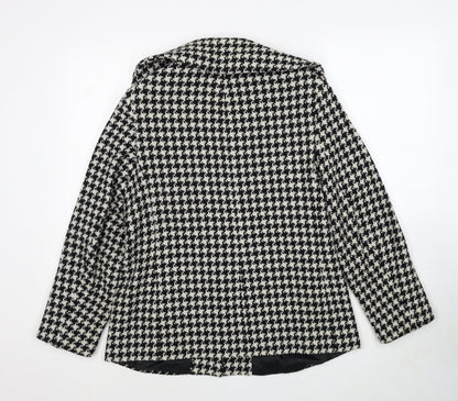 Mackays Womens Black Geometric Jacket Button Size 12