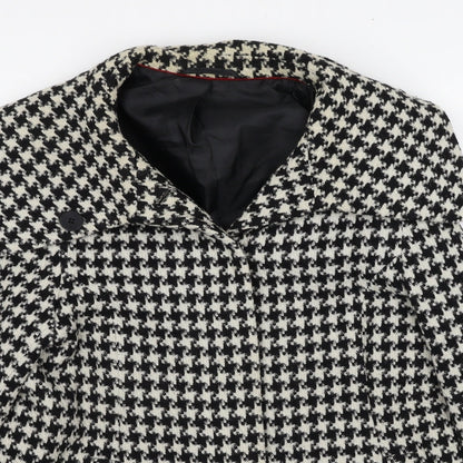Mackays Womens Black Geometric Jacket Button Size 12