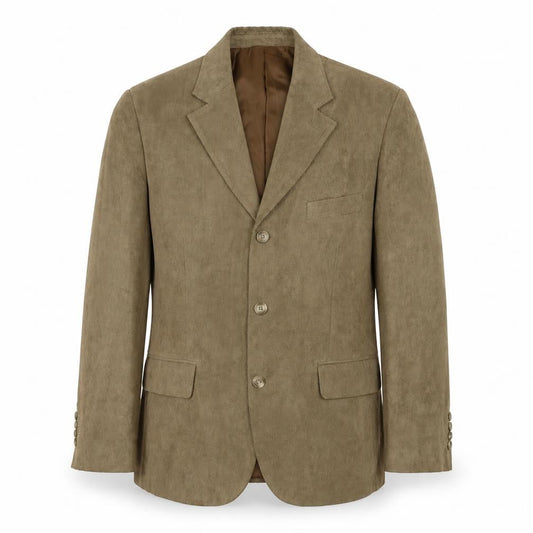 London Road Mens Brown Polyester Jacket Blazer Size 38 Regular