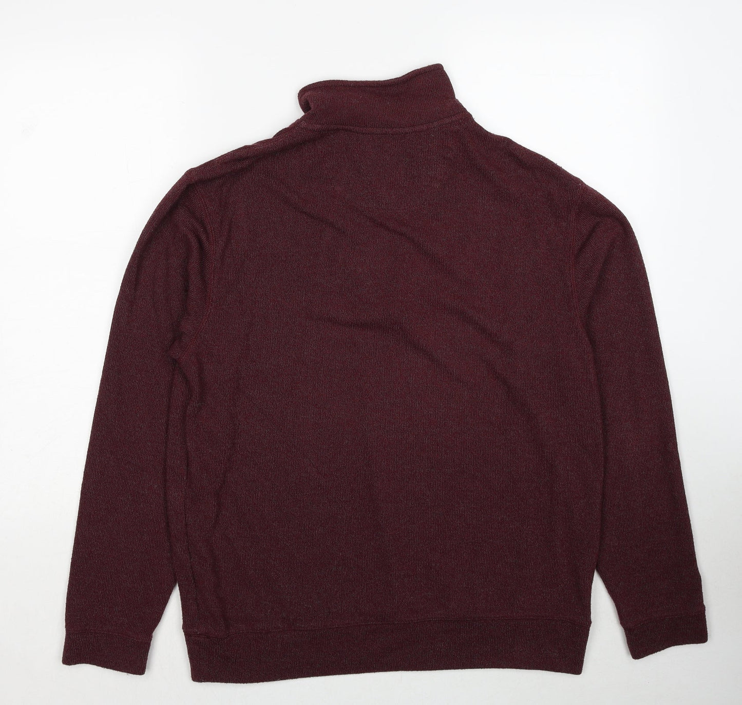 Hudson River Mens Red Geometric Cotton Pullover Sweatshirt Size M