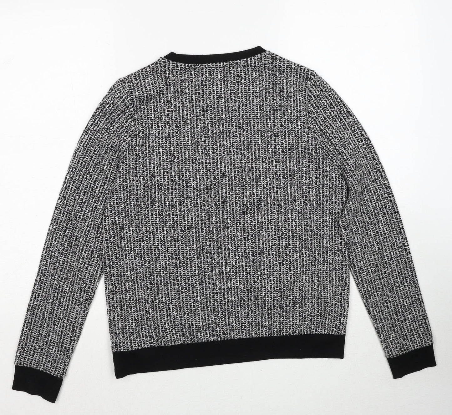Just Female Womens Black Cotton Pullover Sweatshirt Size S Pullover