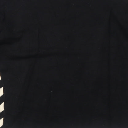 Frank Womens Saul Black Round Neck Viscose Pullover Jumper Size S