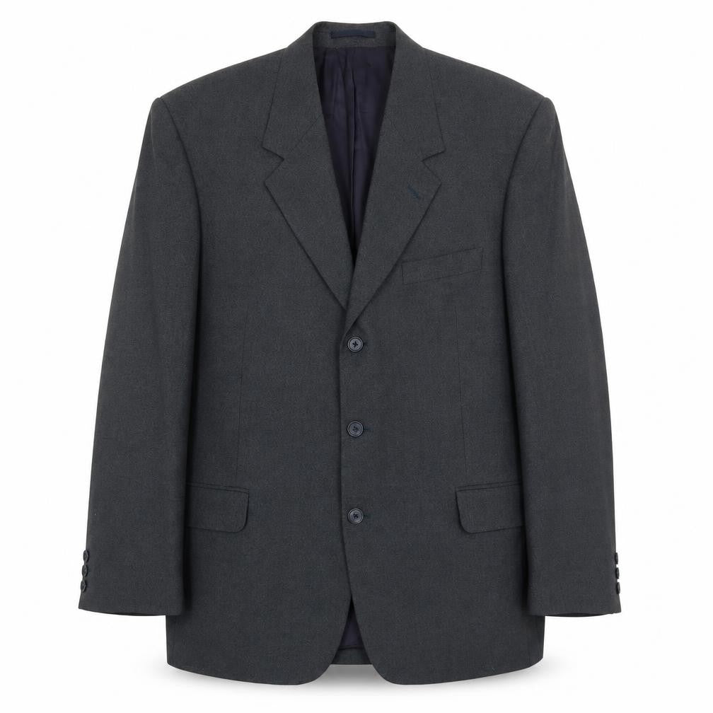 Corman Mens Grey Polyester Jacket Suit Jacket Size 44 Regular