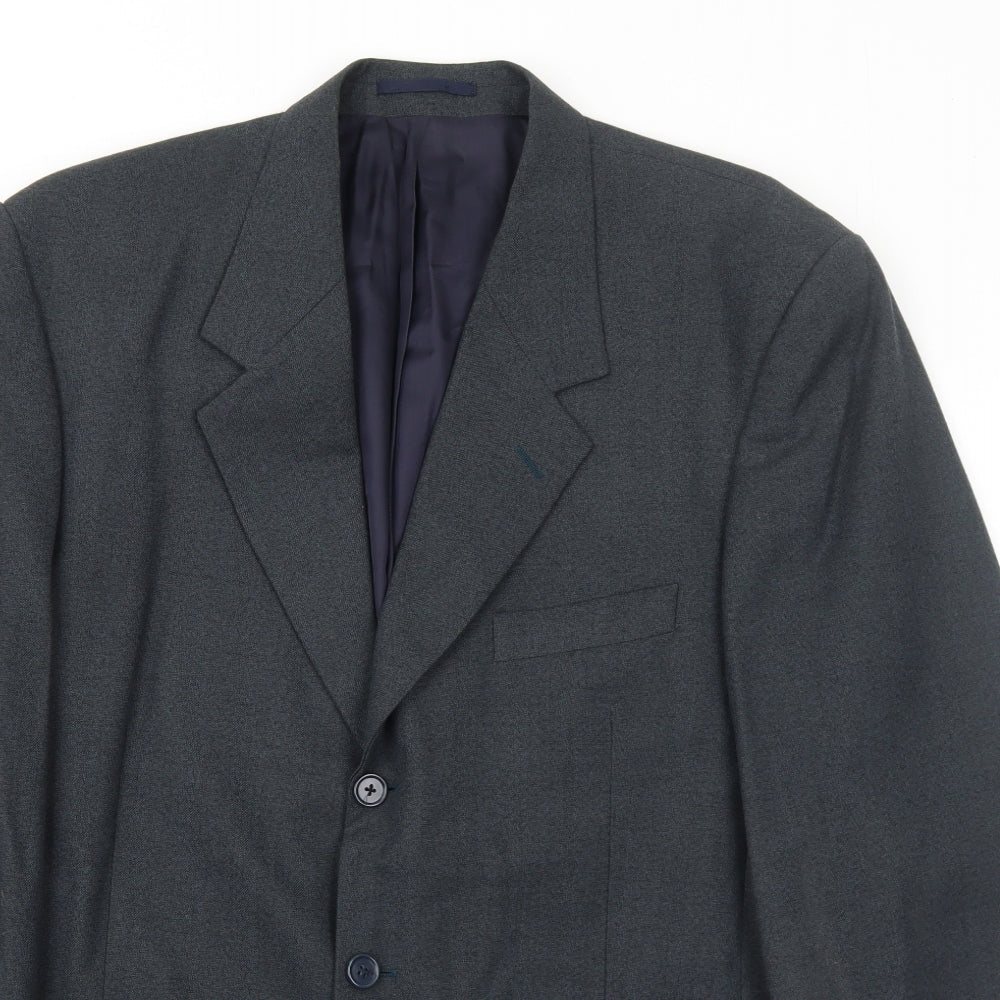 Corman Mens Grey Polyester Jacket Suit Jacket Size 44 Regular