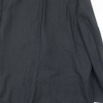 Corman Mens Grey Polyester Jacket Suit Jacket Size 44 Regular