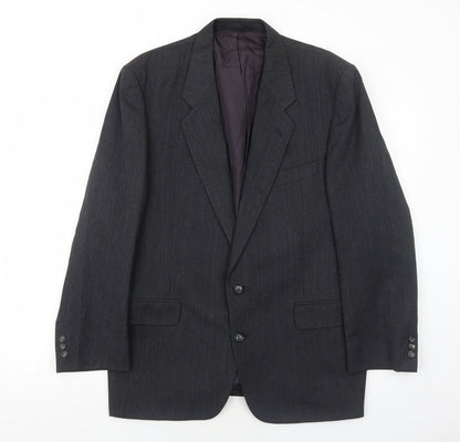 C&A Mens Grey Polyester Jacket Suit Jacket Size 42 Regular