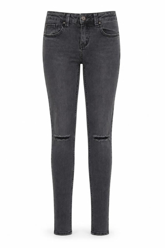 New Look Womens Black Cotton Skinny Jeans Size 8 Regular Zip
