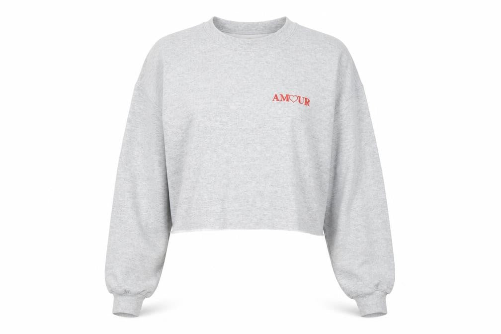 Topshop Womens Grey Cotton Pullover Sweatshirt Size M Pullover - Amour