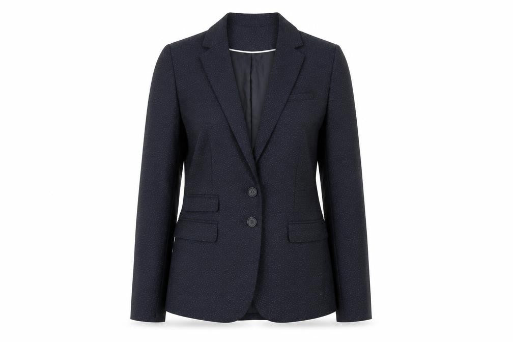 NEXT Womens Blue Polyester Jacket Suit Jacket Size 10