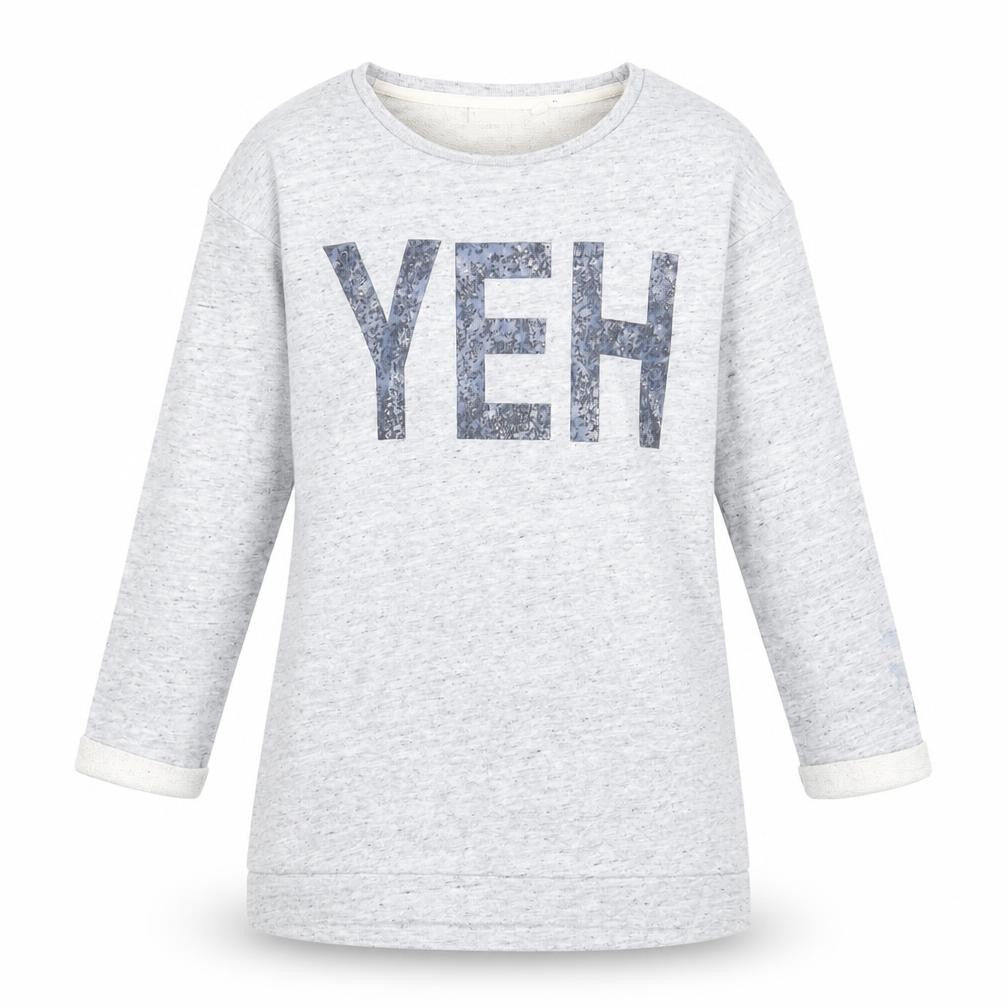 NEXT Girls Grey Cotton Pullover Sweatshirt Size 10 Years Pullover - YEH