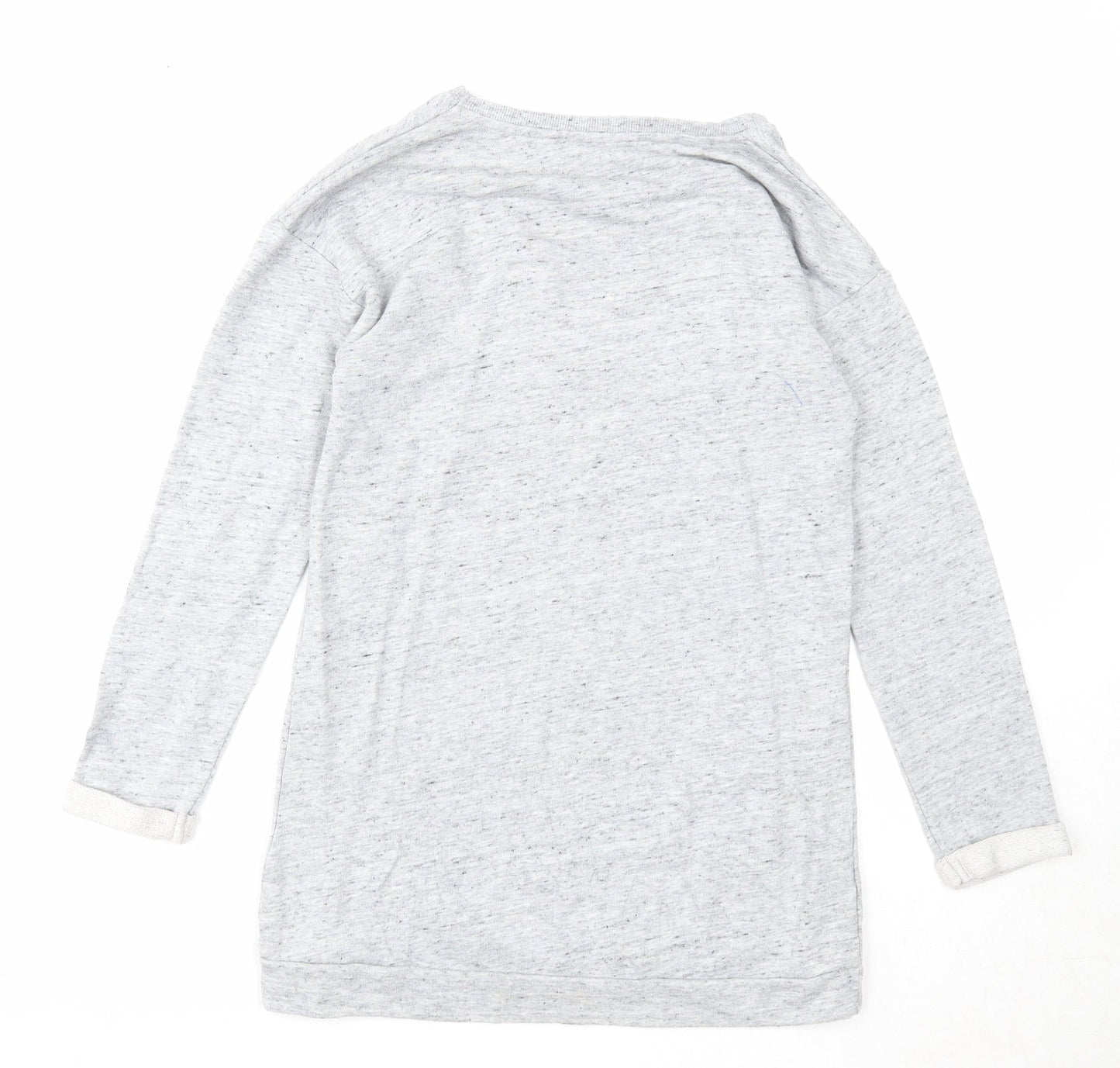 NEXT Girls Grey Cotton Pullover Sweatshirt Size 10 Years Pullover - YEH