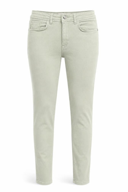Zara Womens Green Cotton Skinny Jeans Size 8 Regular Zip - Waist 21 inches