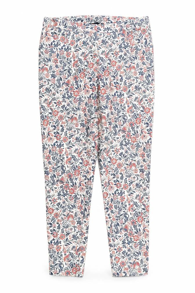 New Look Womens Multicoloured Floral Polyester Trousers Size 10 Regular Zip