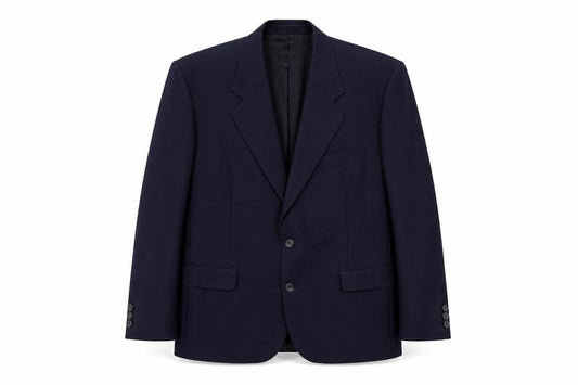 The Label Mens Blue Polyester Jacket Suit Jacket Size 44 Regular