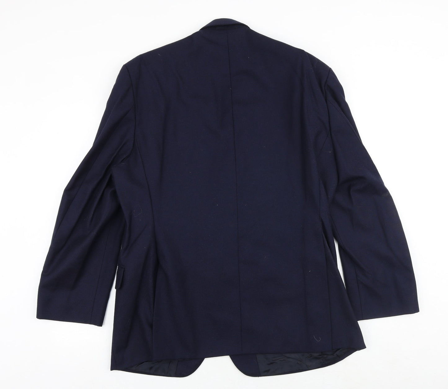 THE LABEL Mens Blue Polyester Jacket Suit Jacket Size 44 Regular