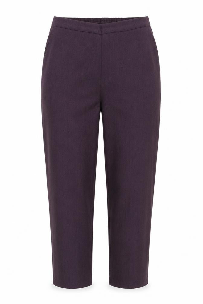Emma Collection Womens Purple Polyester Trousers Size 14 Regular