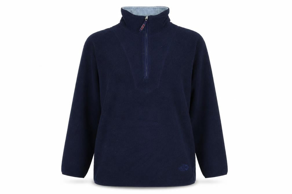 Authentic Sports Womens Blue Polyester Pullover Sweatshirt Size 14 Zip